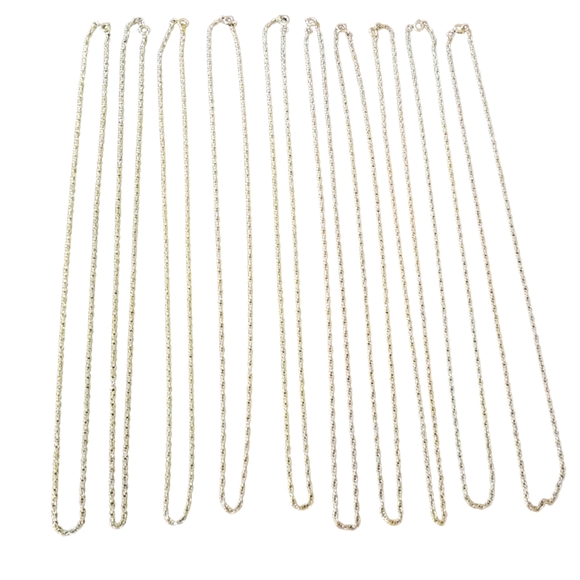 Gold tone NWOT 24 in. Chains Set of 10 - Picture 1 of 4
